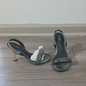 Elegant Gray Stiletto Heels